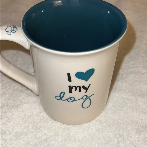 Rottweiler Mom Dog Mug - White and Blue - Picture 4 of 8